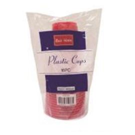 16oz 16CT Plastic Cups, Solid Red