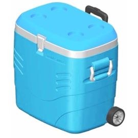  Ice box Cool Cube w/Trolly 41 Ltr   RED & BLUE