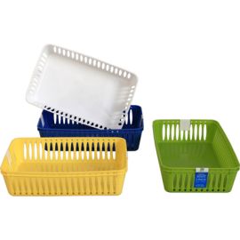 2PK Multipurpose Basket, Asst. Colors (Yellow, Green, Blue Pink)