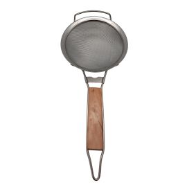 18cm strainer with wooden handle