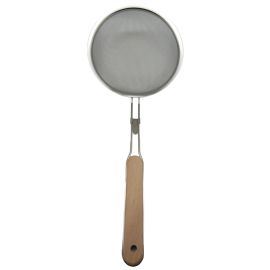 18cm strainer with wooden, Long handle