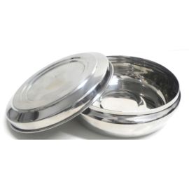 S/S Hydra Flat Canister with Steel Lid 20cm
