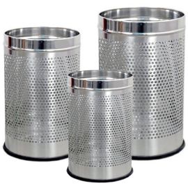 Stainless Steel 3pc Dustbin Set  16-20-25cm