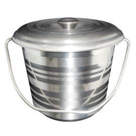 Stainless Steel Bucket W/Lid 9Ltr