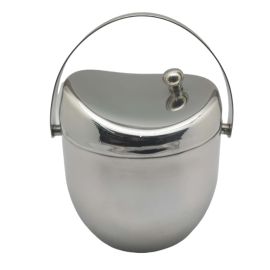 S/S Double Wall Designer Ice Bucket W/Lid 2qt