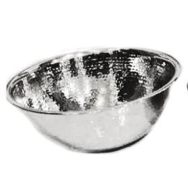 SS BOWL HAMMERED 29CM  HT:14cm