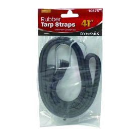 1PC Rubber Tarp Strap, 41" Length, Max. Stretch 62"