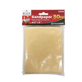 30PC 4.5"x5" SANDPAPER