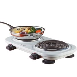 1500W ELECTRIC DOUBLE BURNER - ASST COLOR